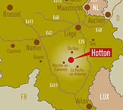 Moulin de Hotton kaart Ardennen